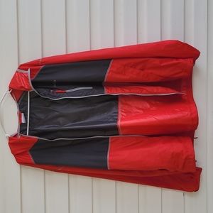 Columbia red windbreaker jacket size xl
